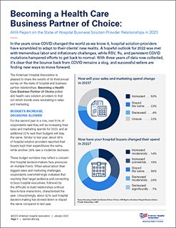 AHA 2022 Business Survey Report Cover