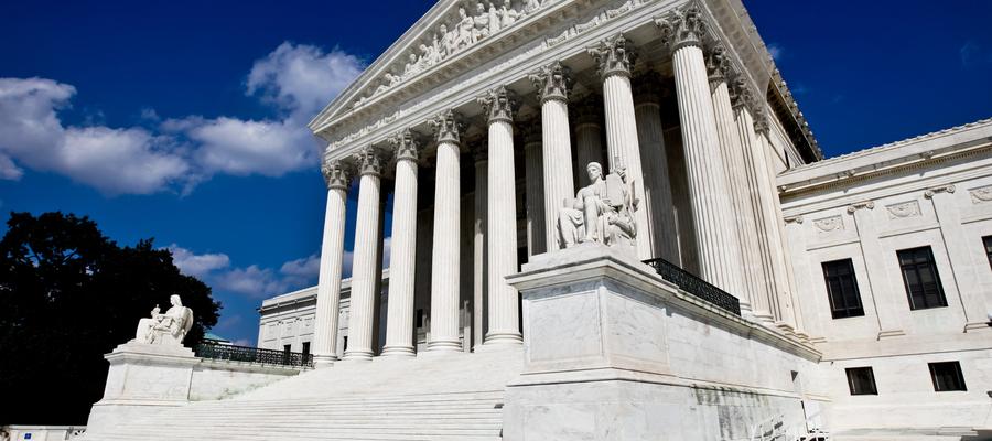 Supreme Court exterior on sunny day